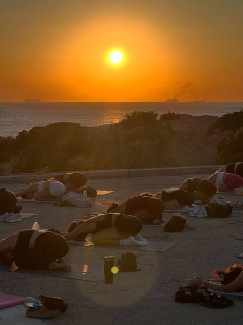 Group breathwork circle session
