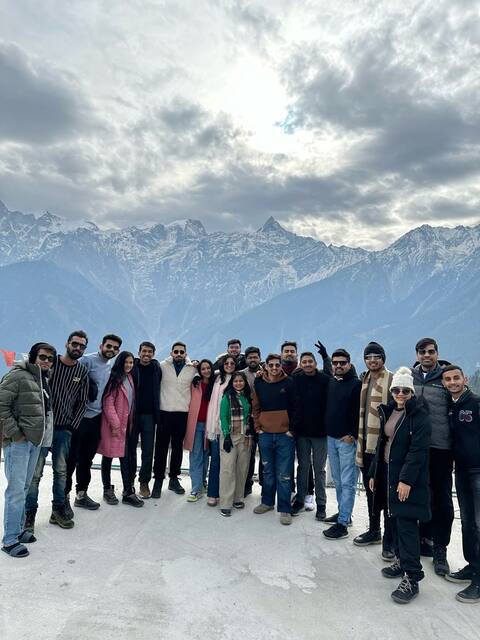 Trekkers continuing their journey onward