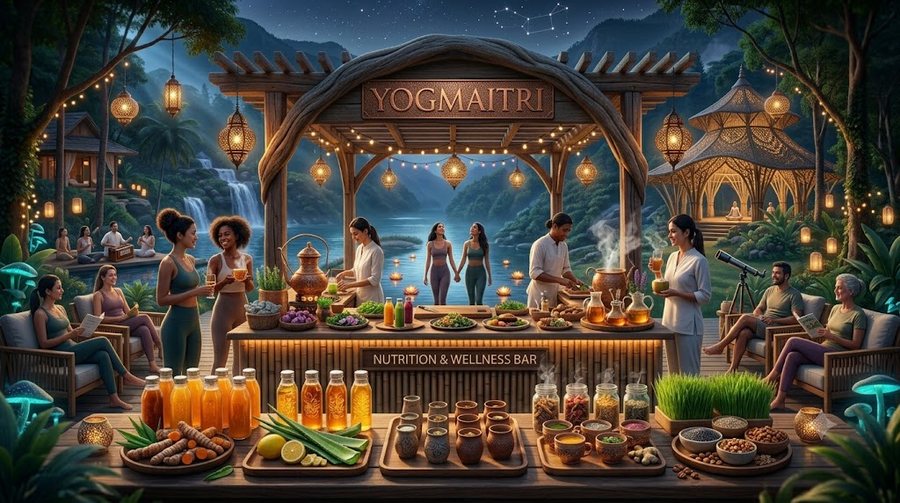 The wellness bar serving fresh healthy drinks